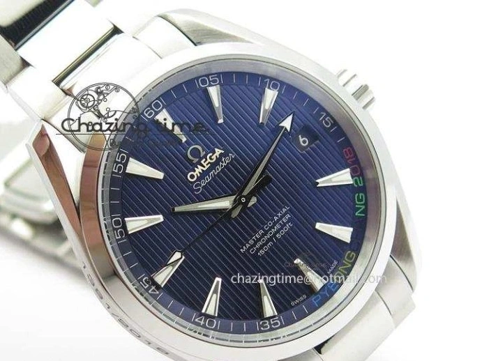 0310 Aqua Terra ‘PyeongChang 2018’ V6F Best Edition Blue Dial On SS Bracelet A UrbanChic 8251